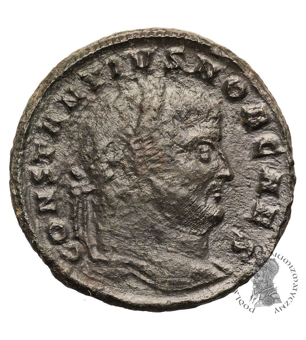 Cesarstwo Rzymskie. Konstancjusz I Chlorus, jako Cezar 293-305 AD. Follis (Nummus), 301 AD, Aquileia, SACRA MONET AVGG ...