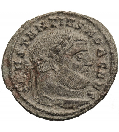 Cesarstwo Rzymskie. Konstancjusz I Chlorus, jako Cezar 293-305 AD. Follis (Nummus), 300-303 AD, Ticinum, SACRA MONET ...