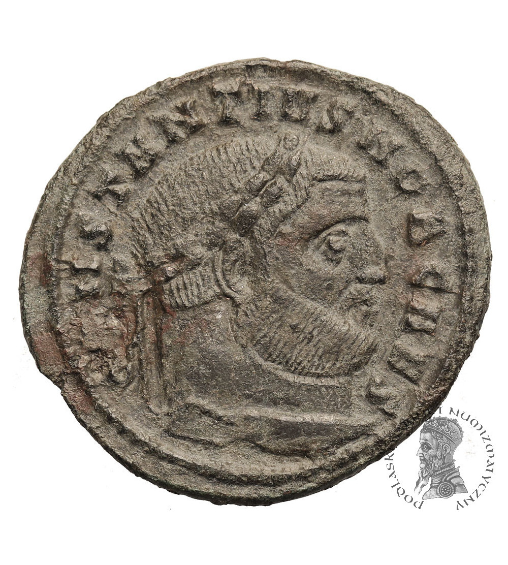 Cesarstwo Rzymskie. Konstancjusz I Chlorus, jako Cezar 293-305 AD. Follis (Nummus), 300-303 AD, Ticinum, SACRA MONET ...