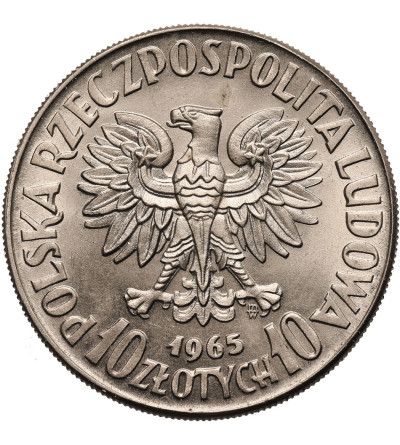 Poland, Peoples Republic. 10 Zlotych 1965, VII century Warsaw - proba