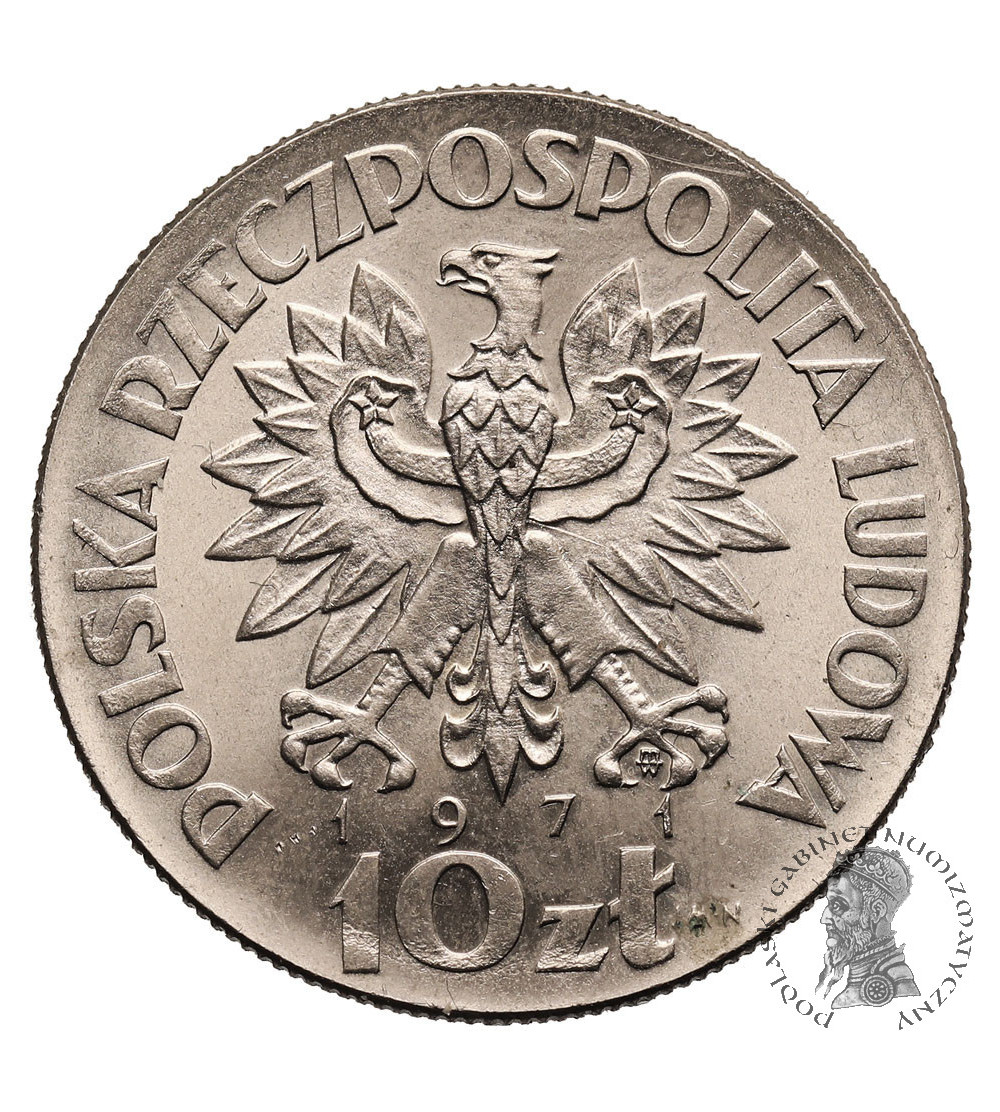 Polska, PRL. 10 złotych 1971, F.A.O. Fiat Panis - próba