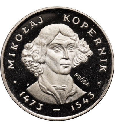 Polska, PRL. 100 złotych 1973, Mikołaj Kopernik (mała głowa) - próba