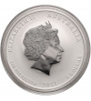 Australia, 1 Dolar 2011, Rok Królika - kolorowana 1 oz Ag