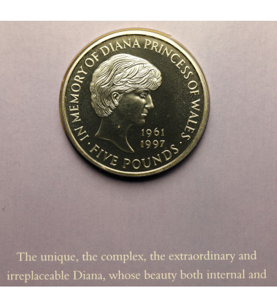 Wielka Brytania. 5 Funtów 1999, Diana Księżna Walii, moneta pamiątkowa