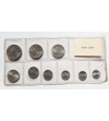 Poland, Peoples Republic. Mint set of aluminium coins 1949-1975, Warsaw, 9 pieces, original bank wrapper