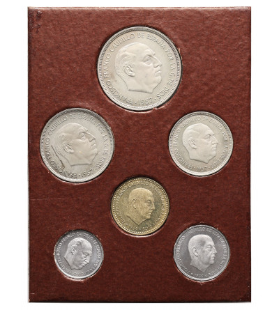 Spain. First Official Annual Proof Set 1972 - 6 pcs.