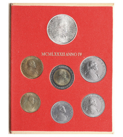 Vatican City, John Paul II 1979-2005. Official Annual Coin Set, 1982, AN IV - 7 pcs.