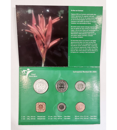 Suriname. Official Mint Set 2004, The flora of Suriname - 6 pcs