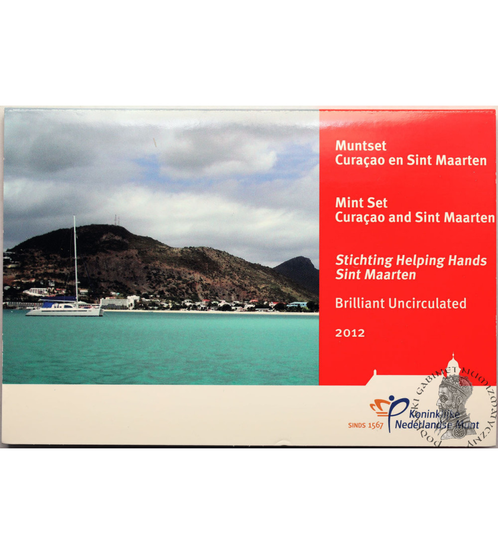 Netherlands Antilles for Curacao i Sint Maarten. Official Mint Set 2012, Stichting Helping Hands Sint Maarten