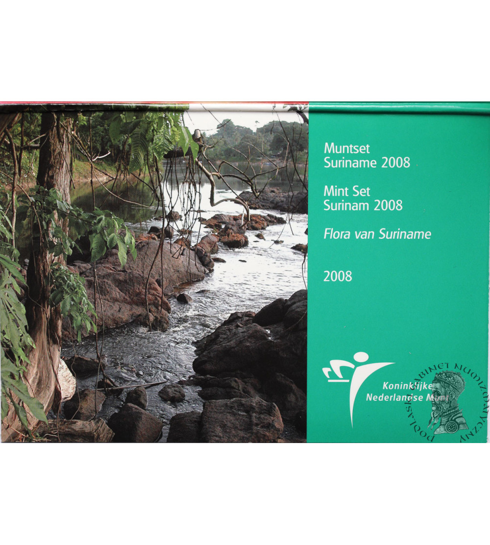 Suriname. Official Mint Set 2008,  Flora van Suriname - 6 pcs