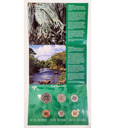 Suriname. Oficjalny zestaw menniczy 2009, kuchniać Surinamu - 6 sztuk