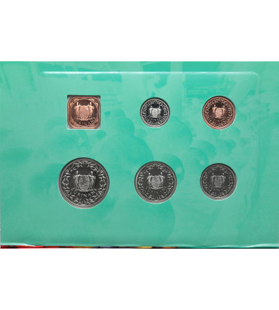 Suriname. Oficjalny zestaw menniczy 2009, kuchniać Surinamu - 6 sztuk