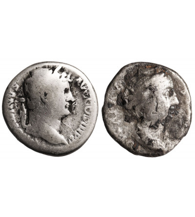 Roman Empire. 2 Denarius set: Hadrianus, AD 117-138, Roma - PIETAS, Diva Faustina Senior, AD 138-140/1, Roma - CERES