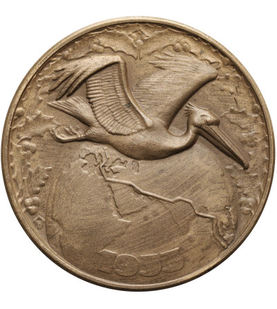 Niderlandy. Medal pamiątkowy 1933, Świąteczny lot Pelikana lot z Holandii do Indii Holenderskich