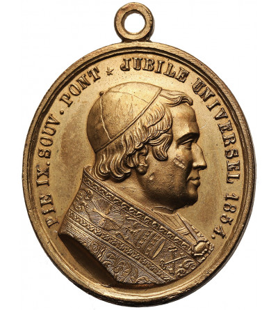 Vatican City, Paul IX, 1846-1878 (Giovanni Maria Mastai Ferretti). Oval jubilee medal 1854