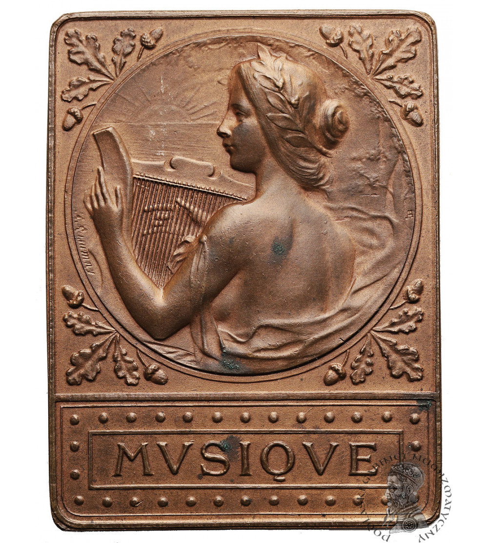 Belgium / Netherlands. ''MUSIQUE" plaquette 1913, La Royale Legia award awarded to Harmonie Ste Cecile from Eijsden