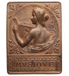 Belgia / Niderlandy. ''MUSIQUE" plakieta 1913, nagroda La Royale Legia przyznana Harmonie Ste Cecile z Eijsden