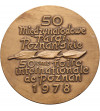 Polska, PRL (1952–1989), Poznań. Medal 1978, 50 Międzynarodowe Targi Poznańskie, J. Stasiński