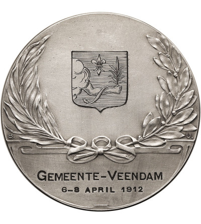 Niderlandy, Królestwo. Medal nagrodowy 1912, za hodowlę ptactwa, Gemeente-Veendam