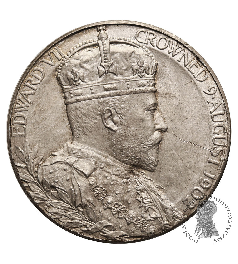 Wielka Brytania. Medal koronacyjny 1902, Edward VII i Aleksandra, G.W. de Saulles