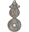 China. Fantasy, Double Pandent, AE Charm Amulet, "Cháng Mìng Fù Guì" (longevity, wealth and honour)