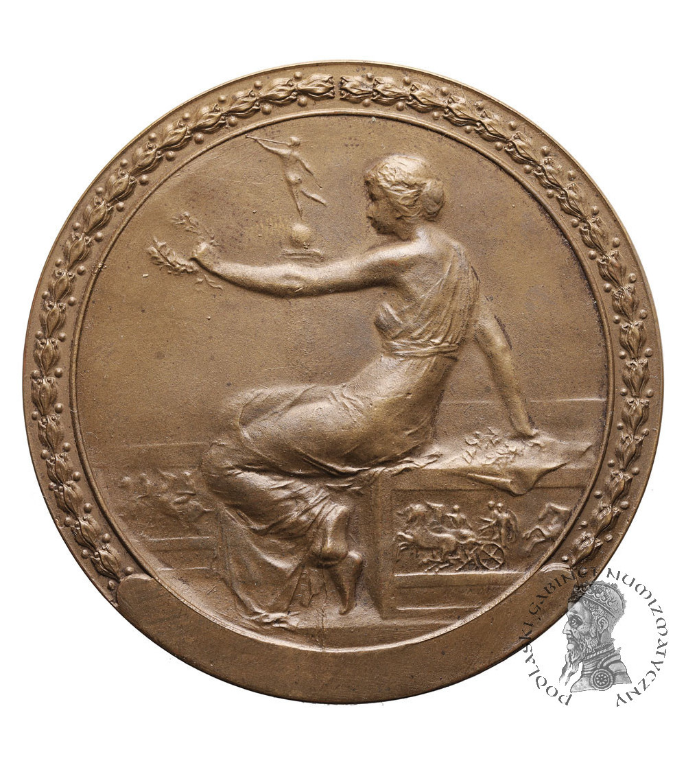 Belgia, Sint Niklaas. Medal 1953 z okazji letniej kawalkady i parady kwiatów