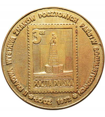 Poland, PRL (1952-1989), Lodz. Medal 1972, II National Exhibition of Postmarks of Socialist Countries