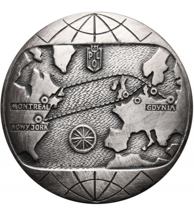 Poland, PRL (1952-1989). Medal 1970. 40 Years of Polish Shipping Across the Atlantic