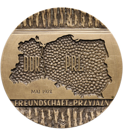 Polska, PRL (1952–1989). Medal 1972, DDR - PRL Freudschaft - Przyjaźń