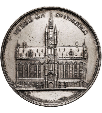 Belgium - Flanders, Sint-Niklaas. 19th century Medal, Royal Agricultural and Botanical Society of the Waas Country