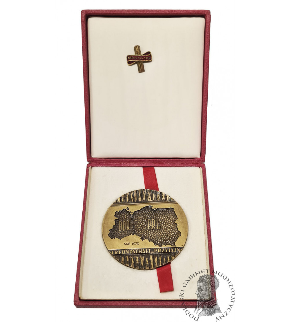 Polska, PRL (1952–1989). Medal 1972, DDR - PRL Freudschaft - Przyjaźń