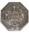 Francja. Srebrny żeton oktagonalny, Olivier de Serres, Wystawa Rolnicza w Orleans, H de Longueil