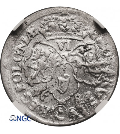 Poland, Jan III Sobieski 1674-1696. Szostak (6 Groschen) 1681 Leliwa / TLB, Bydgoszcz (Bromberg) mint - NGC MS 61