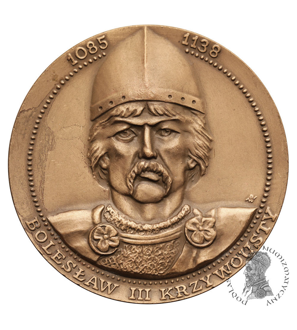 Polska, PRL (1952-1989). Medal 1988, Bolesław III Krzywousty, Głogów - Psie Pole, T.W.O...