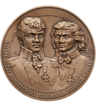 Polska. Medal 1992, Książę J. Poniatowski, Gen. Major T. Kościuszko, 200 Lat Orderu Krzyża Virtuti Militari