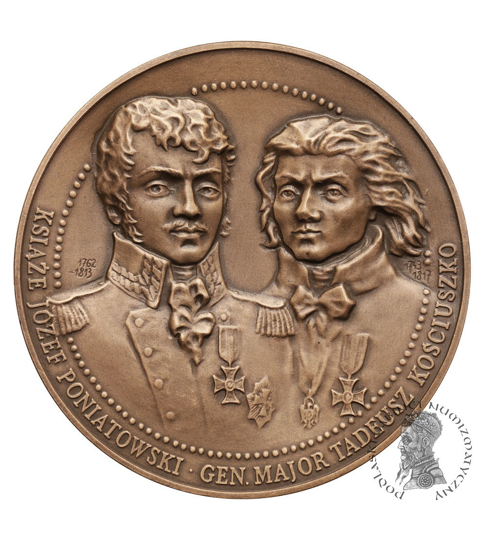 Poland. Medal 1992, Prince J. Poniatowski, Major General T. Kościuszko, 200 Years of the Order of the Cross of Virtuti Militari
