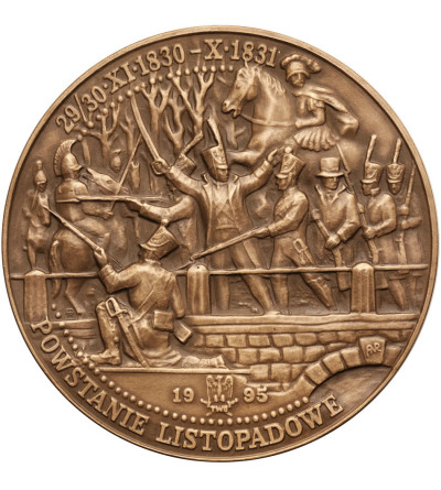 Poland. Medal 1995, Second Lieutenant Piotr Wysocki, November Uprising 1830 - 1831, T.W.O. series
