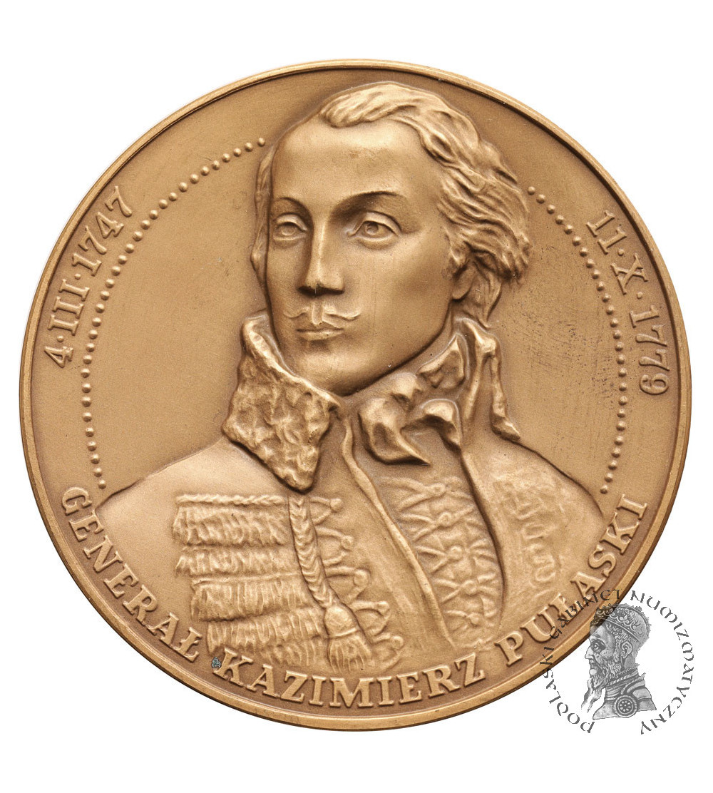 Poland. Medal 1995, General Casimir Pulaski, Charleston - Savannah, T.W.O. series