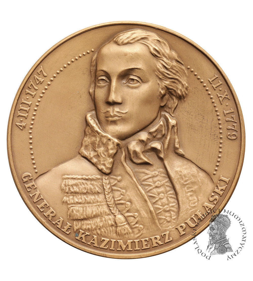 Polska. Medal 1995, Generał Kazimierz Pułaski, Charleston - Savannah, seria T.W.O.