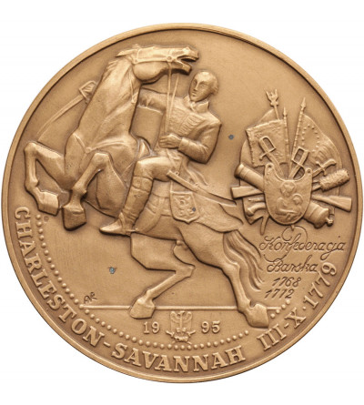 Poland. Medal 1995, General Casimir Pulaski, Charleston - Savannah, T.W.O. series