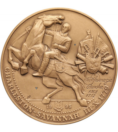 Polska. Medal 1995, Generał Kazimierz Pułaski, Charleston - Savannah, seria T.W.O.