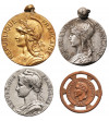 France, Republic. Set of medals 4 pieces