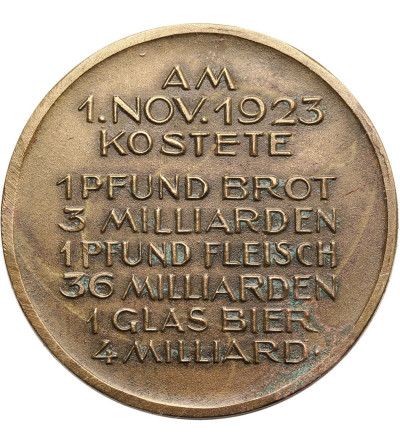 Germany, Weimar Republic. Inflation medal 1923, Eitz