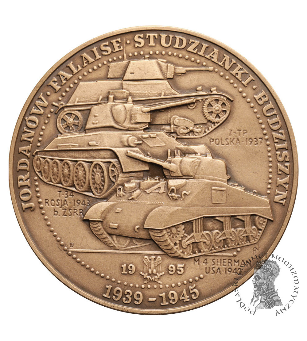 Polska. Medal 1995, Polska Broń Pancerna 1939 - 1945, seria T.W.O.