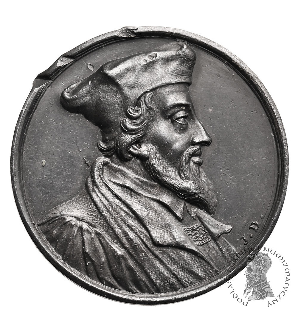 Szwajcaria, Genewa. Medal ok. 1725, biskup Nicholas Ridley, Jean Dassier,