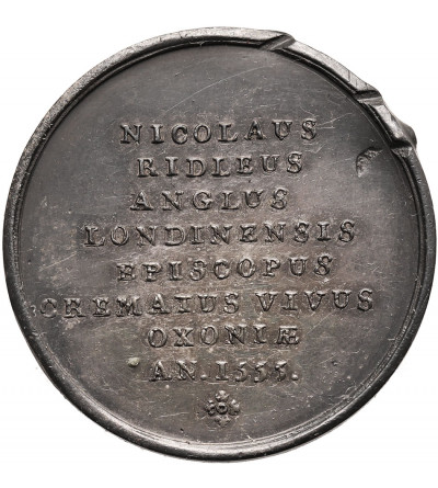 Szwajcaria, Genewa. Medal ok. 1725, biskup Nicholas Ridley, Jean Dassier,