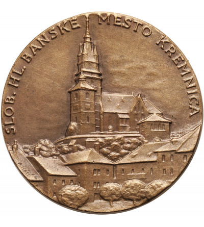 Slovakia, Kremnica. Medal 1958, PRIATEL'OM NA PAMIATKU