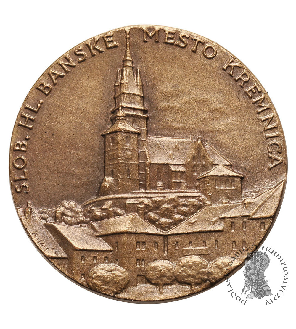 Słowacja, Kremnica. Medal 1958, PRIATEL'OM NA PAMIATKU