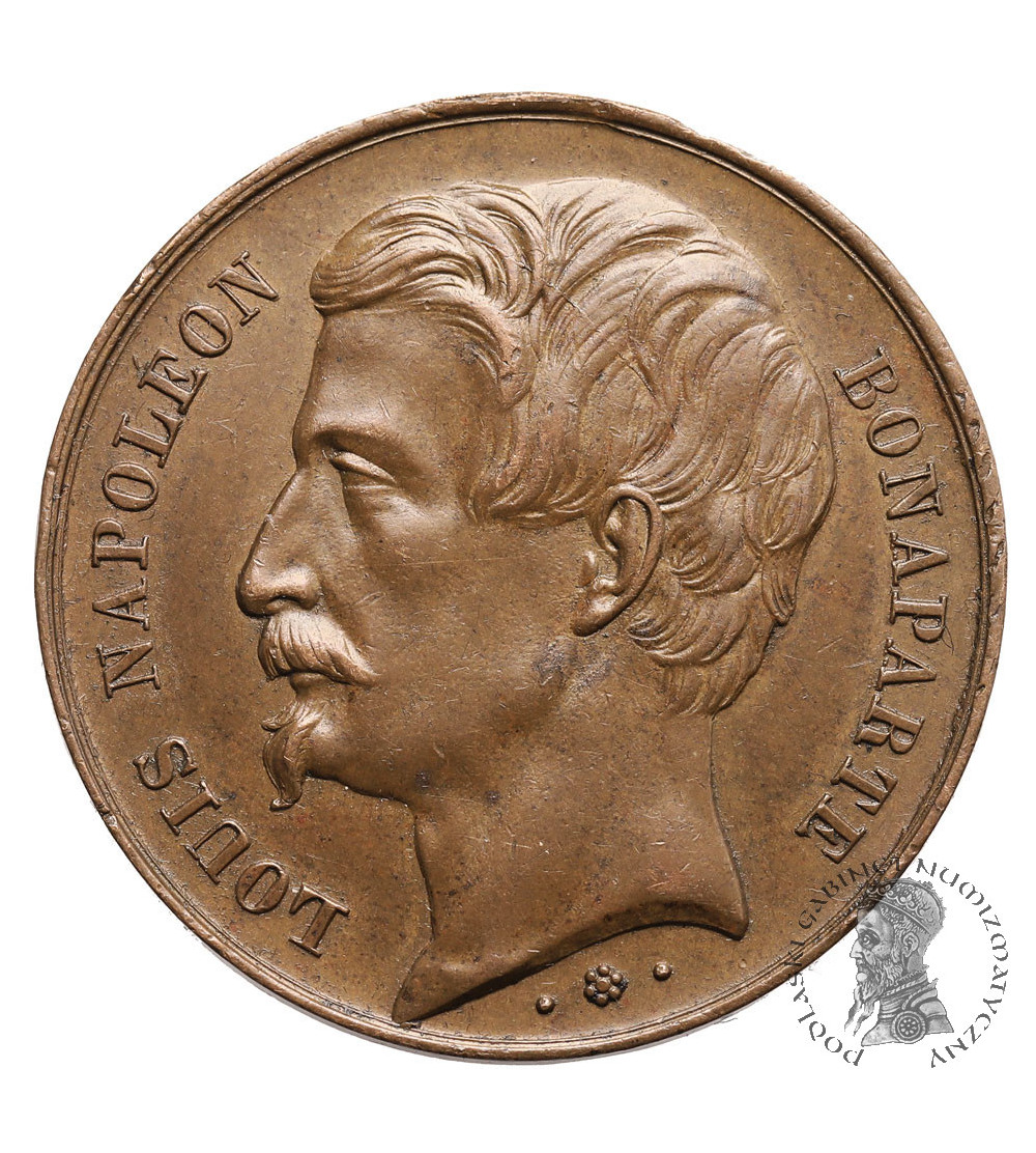 France, Paris. Medal 1852, City of Paris in favor of Louis-Napoleon Bonaparte (1808-1873) as Emperor