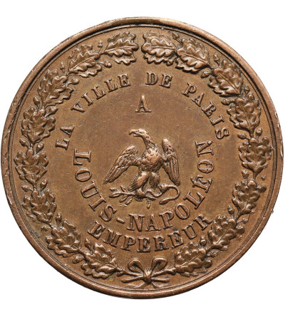 France, Paris. Medal 1852, City of Paris in favor of Louis-Napoleon Bonaparte (1808-1873) as Emperor